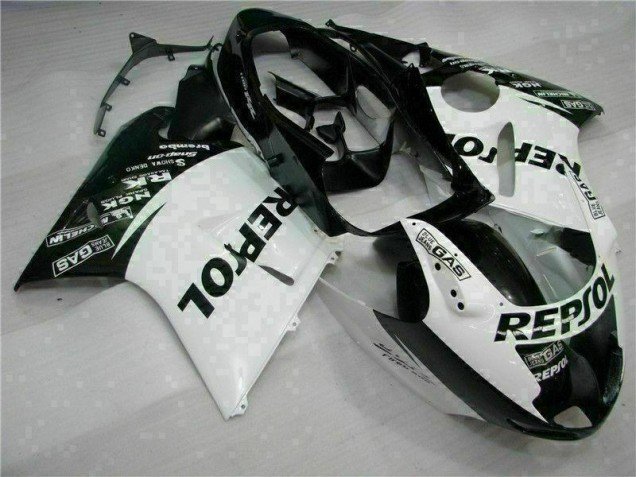 1996-2007 White Black Repsol Honda CBR1100XX Replacement Motorcycle Fairings