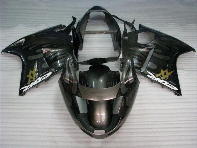 1996-2007 Black Honda CBR1100XX Motorcycle Fairings Kit