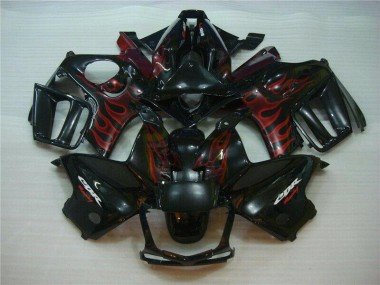 1995-1998 Black Red Flame Honda CBR600 F3 Motorcyle Fairings