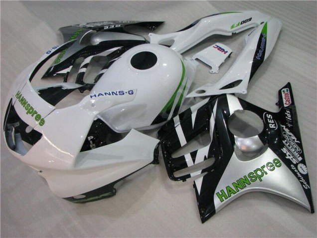 1995-1998 White Green Hannspree Honda CBR600 F3 Motorcycle Fairings Kit