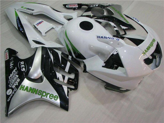 1995-1998 White Green Hannspree Honda CBR600 F3 Motorcycle Fairings Kit