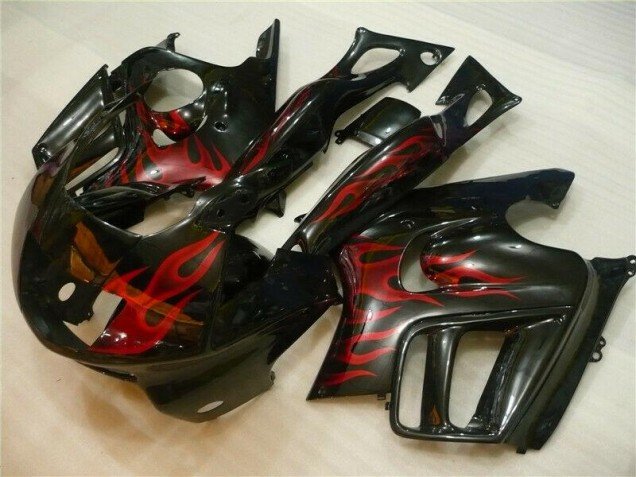 1995-1998 Black Red Flame Honda CBR600 F3 Motorcycle Fairing