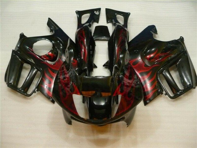 1995-1998 Black Red Flame Honda CBR600 F3 Motorcycle Fairing