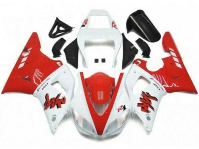 1998-1999 Red White Yamaha YZF R1 Moto Fairings