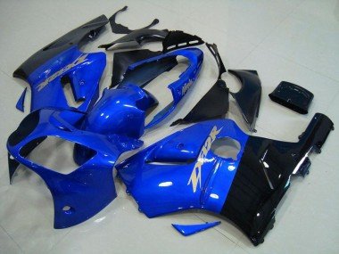 2000-2001 Blue Black Kawasaki ZX12R Bike Fairing Kit