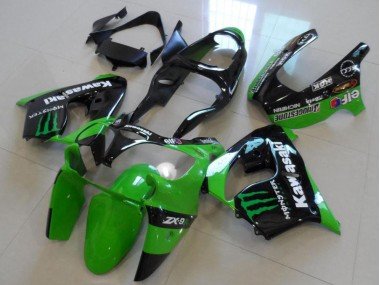 2000-2001 Green Monster Kawasaki ZX9R Motorcycle Fairings