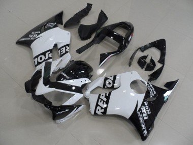 2001-2003 White Repsol Honda CBR600 F4i Motorcycle Fairings Kit