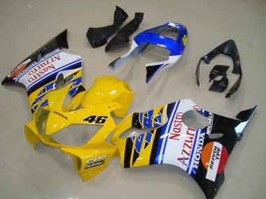 2001-2003 Yellow Honda CBR600 F4i Motorcycle Fairings