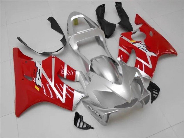 2001-2003 Silver Red Honda CBR600 F4i Bike Fairings