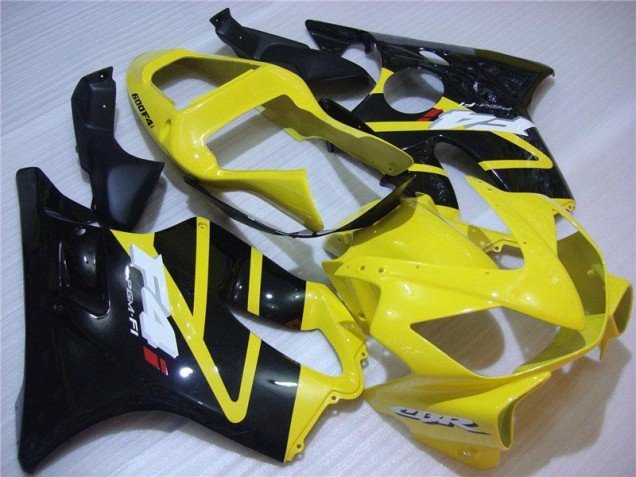 2001-2003 Yellow Black Honda CBR600 F4i Motorbike Fairing Kits