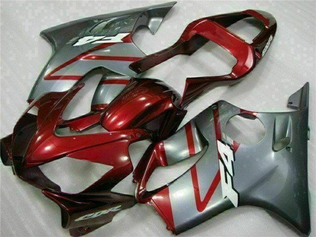 2001-2003 Red Silver Honda CBR600 F4i Moto Fairings