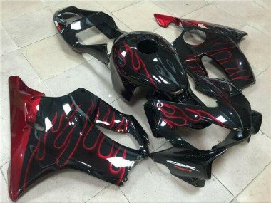 2001-2003 Red Flame Honda CBR600 F4i Motorcycle Fairings Kit