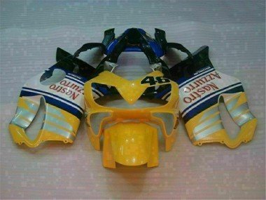 2001-2003 Yellow Silver Nastro Azzurro Honda CBR600 F4i Motorcylce Fairings