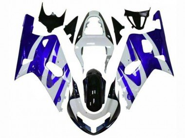 2001-2003 Blue White Suzuki GSXR 600/750 Motorcylce Fairings