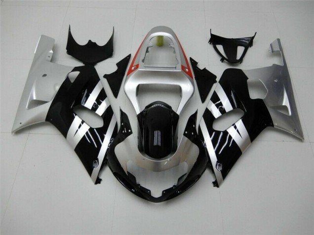 2001-2003 Black Silver Suzuki GSXR 600/750 Motorbike Fairing