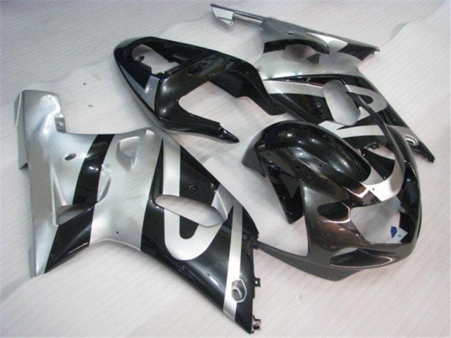 2001-2003 Silver Black Suzuki GSXR 600/750 Bike Fairings