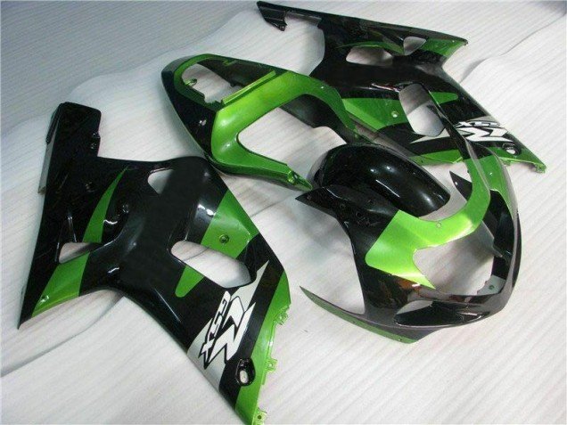 2001-2003 Green Black Suzuki GSXR 600/750 Motorbike Fairing