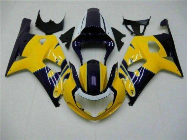 2001-2003 Yellow Suzuki GSXR 600/750 Bike Fairings