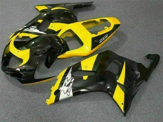 2001-2003 Yellow Black Suzuki GSXR 600/750 Motorcycle Replacement Fairings