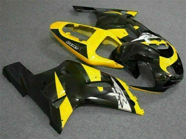 2001-2003 Yellow Black Suzuki GSXR 600/750 Motorcycle Replacement Fairings