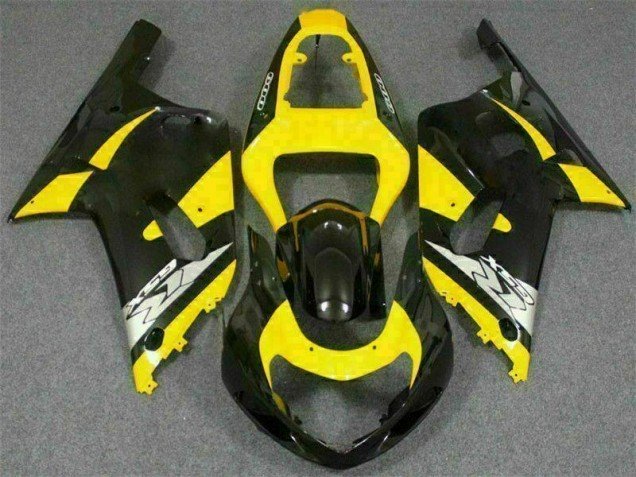 2001-2003 Yellow Black Suzuki GSXR 600/750 Motorcycle Replacement Fairings