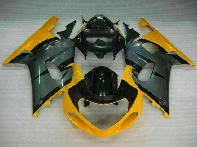 2001-2003 Black Yellow Suzuki GSXR 600/750 Bike Fairing