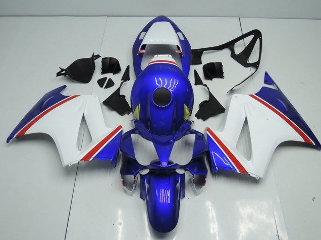 2002-2013 Blue and White Honda VFR800 Motor Bike Fairings