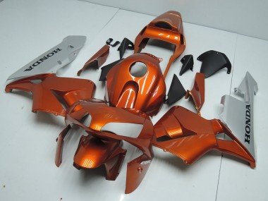 2003-2004 Orange Silver Honda CBR600RR Motorbike Fairing