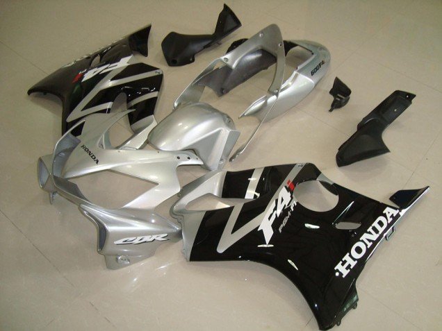 2004-2007 Black Silver Honda CBR600 F4i Motorcycle Fairing