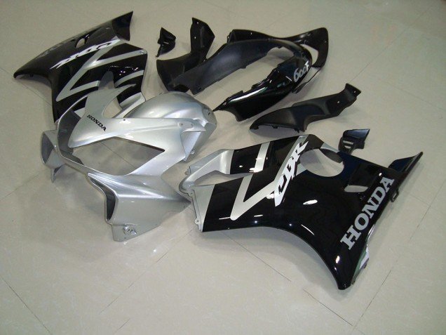 2004-2007 Black Silver Honda CBR600 F4i Motorcycle Fairing Kits