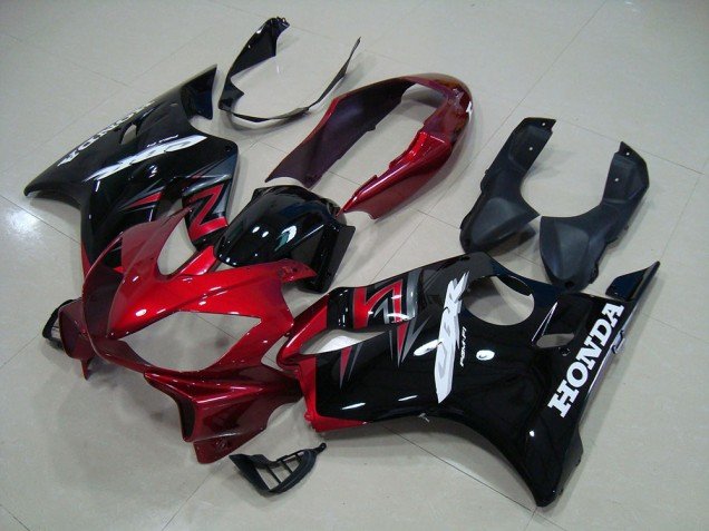 2004-2007 Candy Red Black Honda CBR600 F4i Motorcycle Fairing Kit