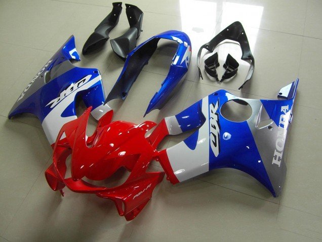 2004-2007 Blue Red White Honda CBR600 F4i Replacement Motorcycle Fairings