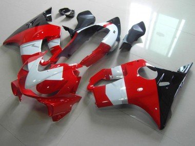 2004-2007 Red White Black Honda CBR600 F4i Motorcycle Fairings Kit