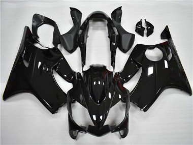 2004-2007 Glossy Black Honda CBR600 F4i Motorcycle Fairing Kits & Bodywork