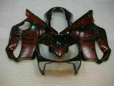 2004-2007 Red Flame Honda CBR600 F4i Bike Fairings