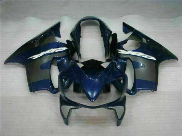 2004-2007 Blue Silver Honda CBR600 F4i Motorcycle Fairings Kit