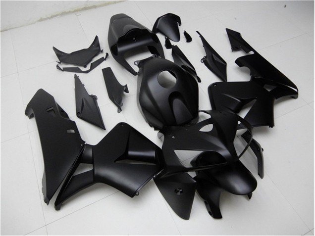 2005-2006 Matte Black Honda CBR600RR Motorcycle Fairing Kits & Bodywork