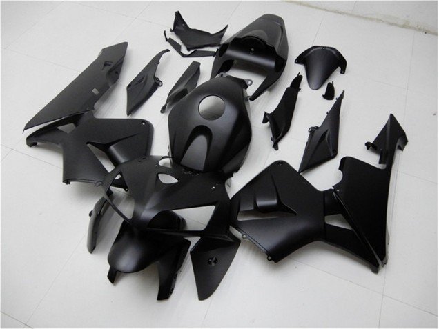 2005-2006 Matte Black Honda CBR600RR Motorcycle Fairing Kits & Bodywork