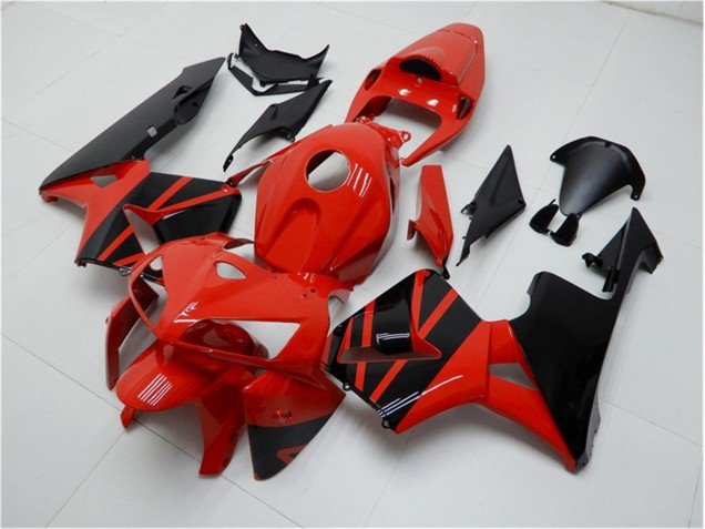 2005-2006 Red Black Honda CBR600RR Motorcycle Fairings Kits