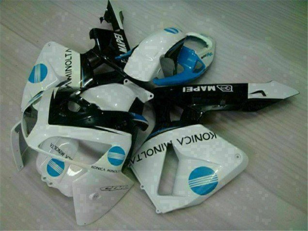 2005-2006 White Blue Honda CBR600RR Motorcyle Fairings