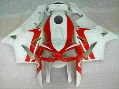 2005-2006 Red White Honda CBR600RR Motor Fairings