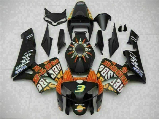 2005-2006 Black Honda CBR600RR Motorbike Fairing