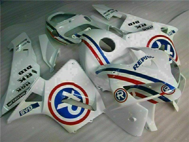 2005-2006 White Honda CBR600RR Bike Fairings