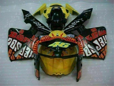 2005-2006 Black Red Yellow 46 Honda CBR600RR Motorcycle Fairing