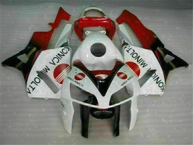 2005-2006 White Honda CBR600RR Motorcycle Fairing Kits