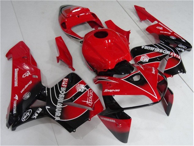 2005-2006 Red Black Honda CBR600RR Motorcycle Fairing Kit