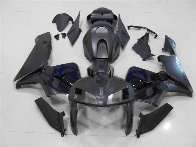 2005-2006 Matte Black Skull Honda CBR600RR Bike Fairings