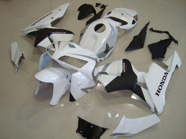 2005-2006 Pearl White Matte Black Honda CBR600RR Motorcycle Fairing