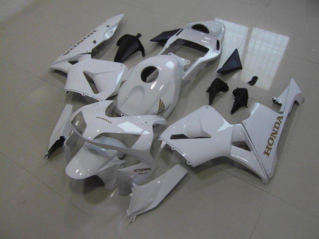 2005-2006 White Honda CBR600RR Motorcycle Fairings & Bodywork