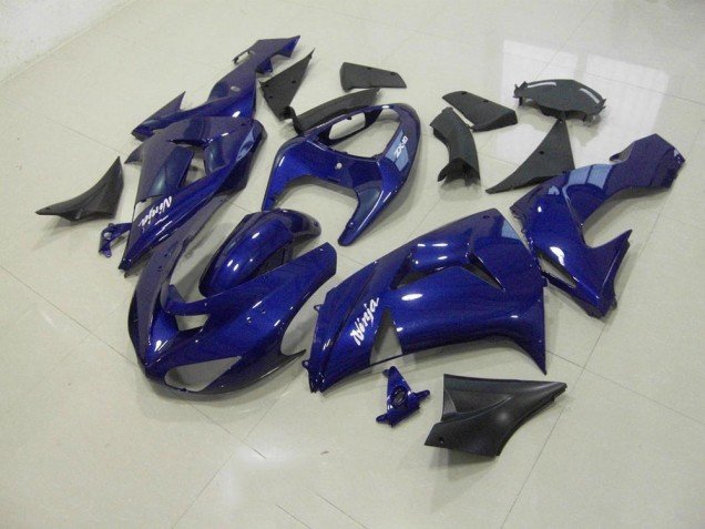 2006-2007 Dark Blue Kawasaki ZX10R Replacement Fairings